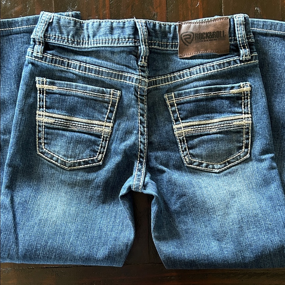 Boys Rock & Roll denim blue jeans